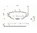 Set placute frana,frana disc BOSCH 0 986 461 119