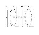 Set placute frana,frana disc BOSCH 0 986 461 127