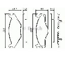 Set placute frana,frana disc BOSCH 0 986 468 871