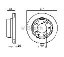 Disc frana BOSCH 0 986 478 310</br>Piesa auto pentru Frana disc