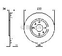 Disc frana BOSCH 0 986 478 980