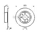 Disc frana BOSCH 0 986 478 981