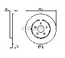 Disc frana BOSCH 0 986 479 068</br>Piesa auto pentru Frana disc