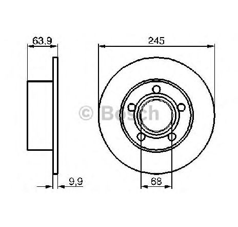 Disc frana BOSCH 0 986 479 B22</br>Piesa auto pentru Frana disc Disc frana BOSCH 0 986 479 B22</br>Piesa auto pentru Frana disc