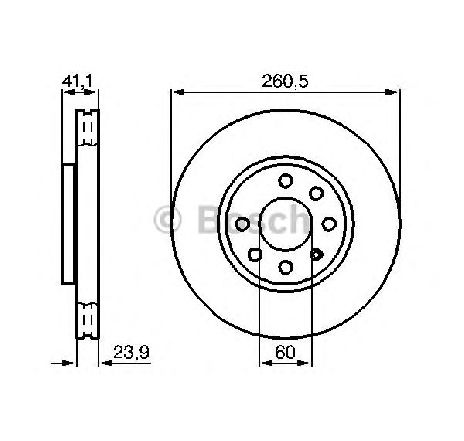 Disc frana BOSCH 0 986 479 B46</br>Piesa auto pentru Frana disc Disc frana BOSCH 0 986 479 B46</br>Piesa auto pentru Frana disc