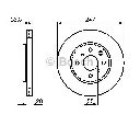 Disc frana BOSCH 0 986 479 B91</br>Piesa auto pentru Frana disc