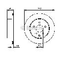 Disc frana BOSCH 0 986 479 C12