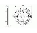Disc frana BOSCH 0 986 479 C18</br>Piesa auto pentru Frana disc
