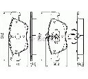 Set placute frana,frana disc BOSCH 0 986 494 002