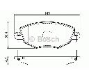 Set placute frana,frana disc BOSCH 0 986 494 026