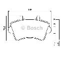 Set placute frana,frana disc BOSCH 0 986 494 031