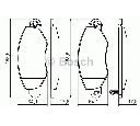 Set placute frana,frana disc BOSCH 0 986 494 037