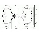 Set placute frana,frana disc BOSCH 0 986 494 044