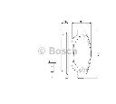 Set placute frana,frana disc BOSCH 0 986 494 065
