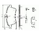 Set placute frana,frana disc BOSCH 0 986 494 085