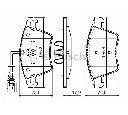 Set placute frana,frana disc BOSCH 0 986 494 107