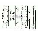 Set placute frana,frana disc BOSCH 0 986 494 117