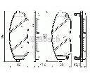 Set placute frana,frana disc BOSCH 0 986 494 143