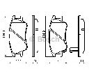 Set placute frana,frana disc BOSCH 0 986 494 155