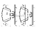 Set placute frana,frana disc BOSCH 0 986 494 158