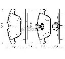 Set placute frana,frana disc BOSCH 0 986 494 162