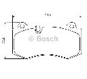 Set placute frana,frana disc BOSCH 0 986 494 167