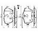Set placute frana,frana disc BOSCH 0 986 494 168