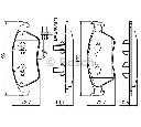Set placute frana,frana disc BOSCH 0 986 494 200
