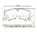 Set placute frana,frana disc BOSCH 0 986 494 206