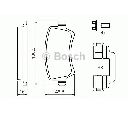 Set placute frana,frana disc BOSCH 0 986 494 213