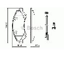 Set placute frana,frana disc BOSCH 0 986 494 236