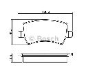 Set placute frana,frana disc BOSCH 0 986 494 248