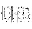 Set placute frana,frana disc BOSCH 0 986 494 249
