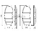 Set placute frana,frana disc BOSCH 0 986 494 250