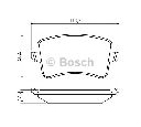 Set placute frana,frana disc BOSCH 0 986 494 254