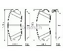 Set placute frana,frana disc BOSCH 0 986 494 279