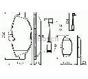 Set placute frana,frana disc BOSCH 0 986 494 285