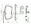 Set placute frana,frana disc BOSCH 0 986 494 290