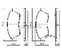 Set placute frana,frana disc BOSCH 0 986 494 299