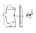 Set placute frana,frana disc BOSCH 0 986 494 303
