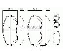 Set placute frana,frana disc BOSCH 0 986 494 315