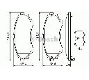 Set placute frana,frana disc BOSCH 0 986 494 323