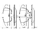 Set placute frana,frana disc BOSCH 0 986 494 324