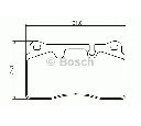 Set placute frana,frana disc BOSCH 0 986 494 351
