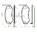 Set placute frana,frana disc BOSCH 0 986 494 357