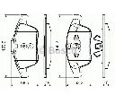 Set placute frana,frana disc BOSCH 0 986 494 381