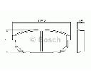 Set placute frana,frana disc BOSCH 0 986 494 388