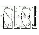 Set placute frana,frana disc BOSCH 0 986 494 422