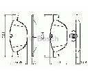 Set placute frana,frana disc BOSCH 0 986 494 429