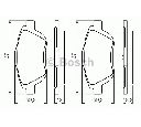 Set placute frana,frana disc BOSCH 0 986 494 438
